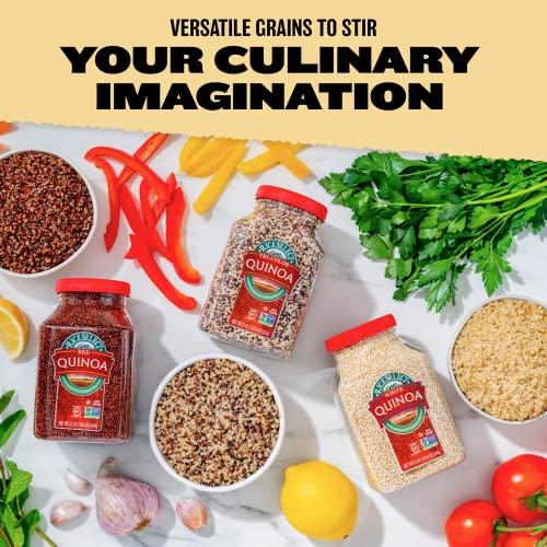 RiceSelect RiceSelect White Quinoa, Premium Gluten-Free Seed, Star-K Kosher, and Non-GMO Quinoa, 22-Ounce Jar