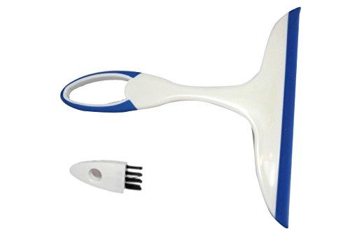 Quickie CleaningSolutions Shower Cleaner Squeegee With Built in Grout Brush for Window, Shower, and Car Cleaning, 1-Pack