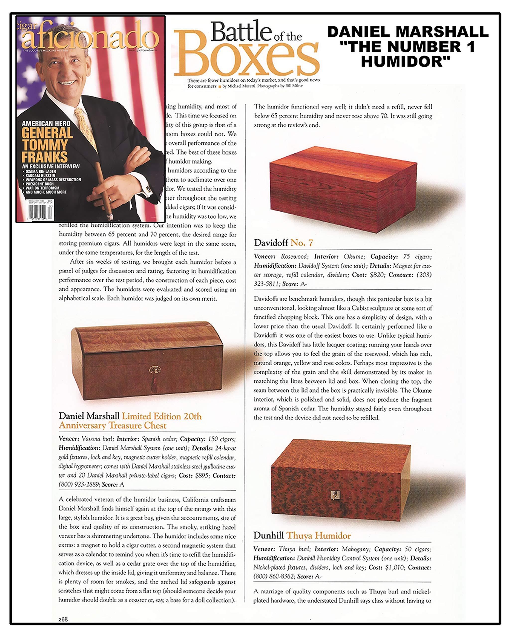 Daniel Marshall Daniel Marshall Autographed Ambiente 65 Humidor in Black Matte