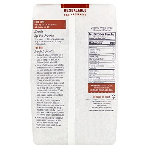 DeLallo DeLallo Organic Whole Wheat Farfalle No.87 - 16 oz