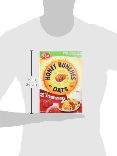 Honey Bunches of Oats Honey Bunches of Oats with Real Strawberries, 13-Ounce Boxes (Pack of 4)
