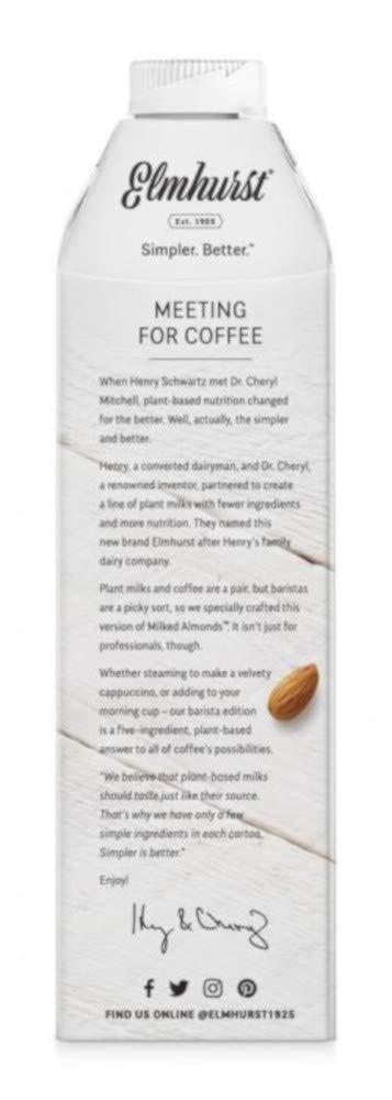 Elmhurst ELMHURST Barista Almond Milk, 946 ML