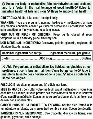 Nature's Bounty Nature's Bounty Biotin 5000mcg, 100 Count