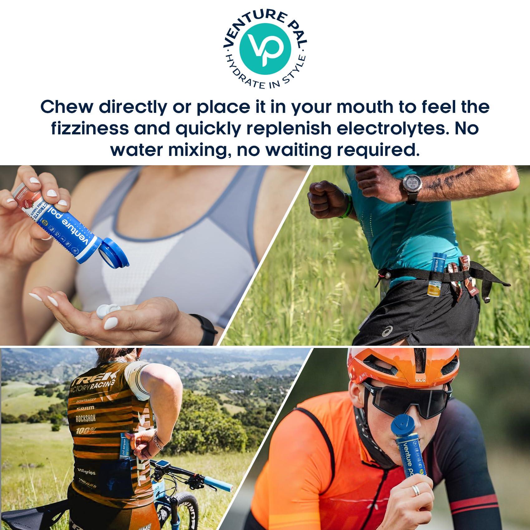 Venture Pal Venture Pal Sugar Free Electrolyte Powder Packets & Chewable Fast-Melt Electrolyte Tablets, Sport Electrolyte for Running Hiking Cycling Sports Nutrition