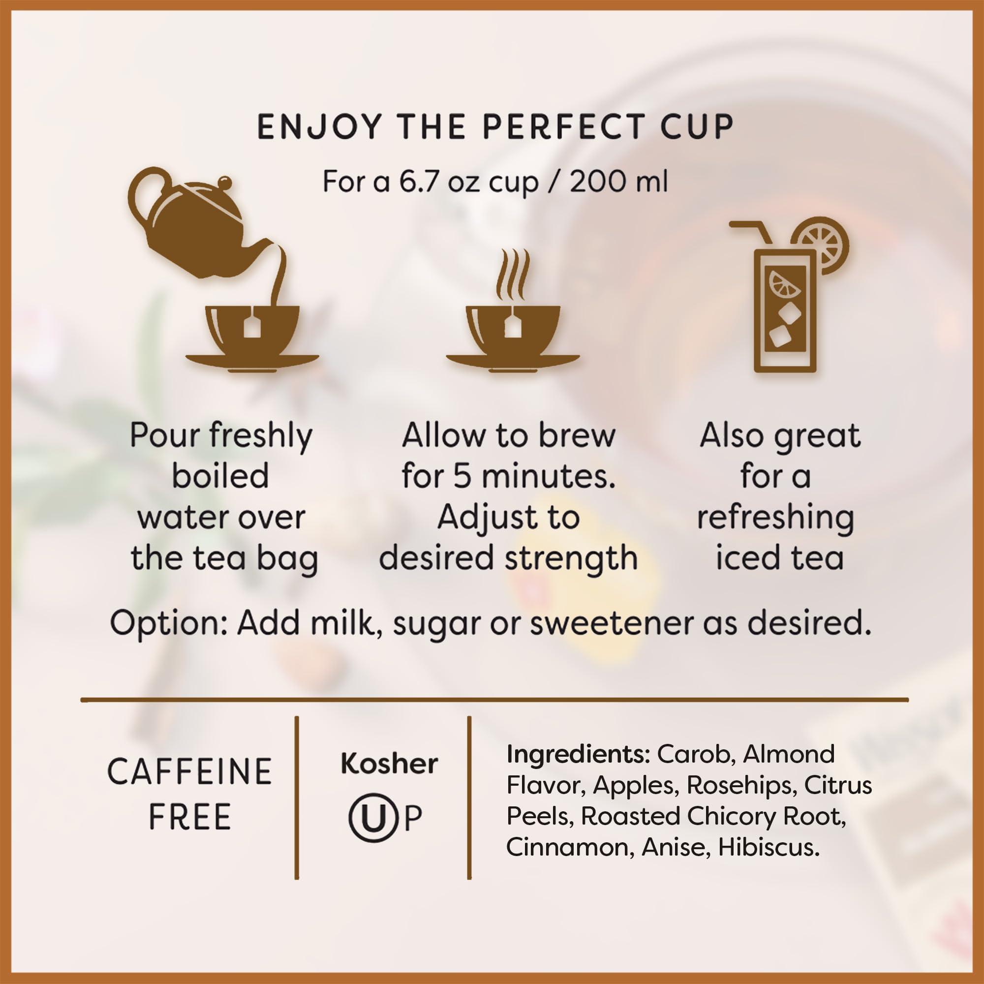 Wissotzky Wissotzky Almond Charm Tea Bags, 20 Tea Bags | Caffeine Free | AKA Chemdat Hashaked | Delicious Aroma