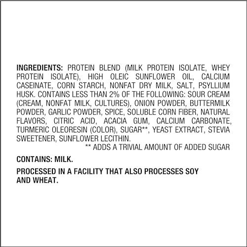 Quest Nutrition Quest Nutrition Sour Cream & Onion Protein Chips, 19g Protein, 4g Net Carbs, Low Carb, Gluten Free, 1.1 oz (Pack of 12)