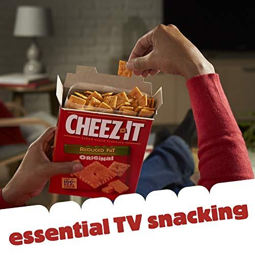 Cheez-It Cheez-It, Baked Snack Cheese Crackers, Reduced Fat Original, Made with 100% Real Cheese, 11.5oz Box(pack of 4)