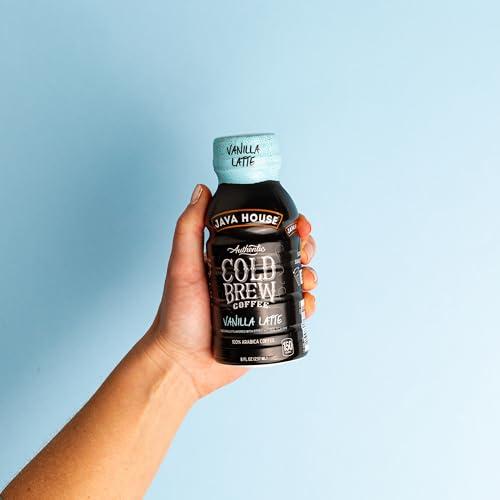 Java House Java House Cold Brew Coffee, 6 Pack of 8oz Bottles, Ready to Drink Instant Cold & Iced Coffee (Vanilla Latte)