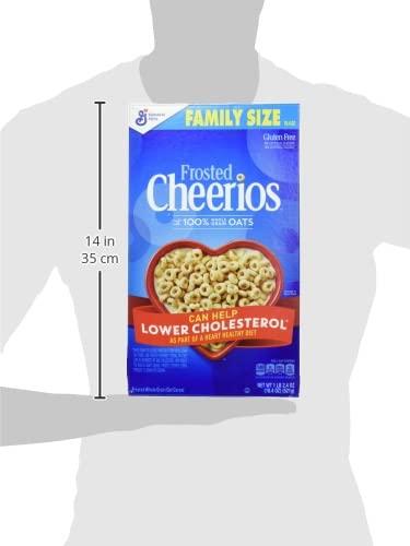 Cheerios Cheerios Frosted Breakfast Cereal with Oats, Gluten Free, 18.4 oz (Pack of 7)