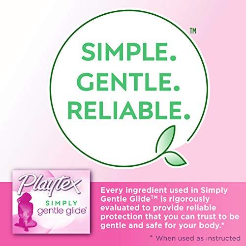 Playtex Playtex Gentle Glide Tampons with Triple Layer Protection, Super , Unscented - 18 Count (Pack of 2)