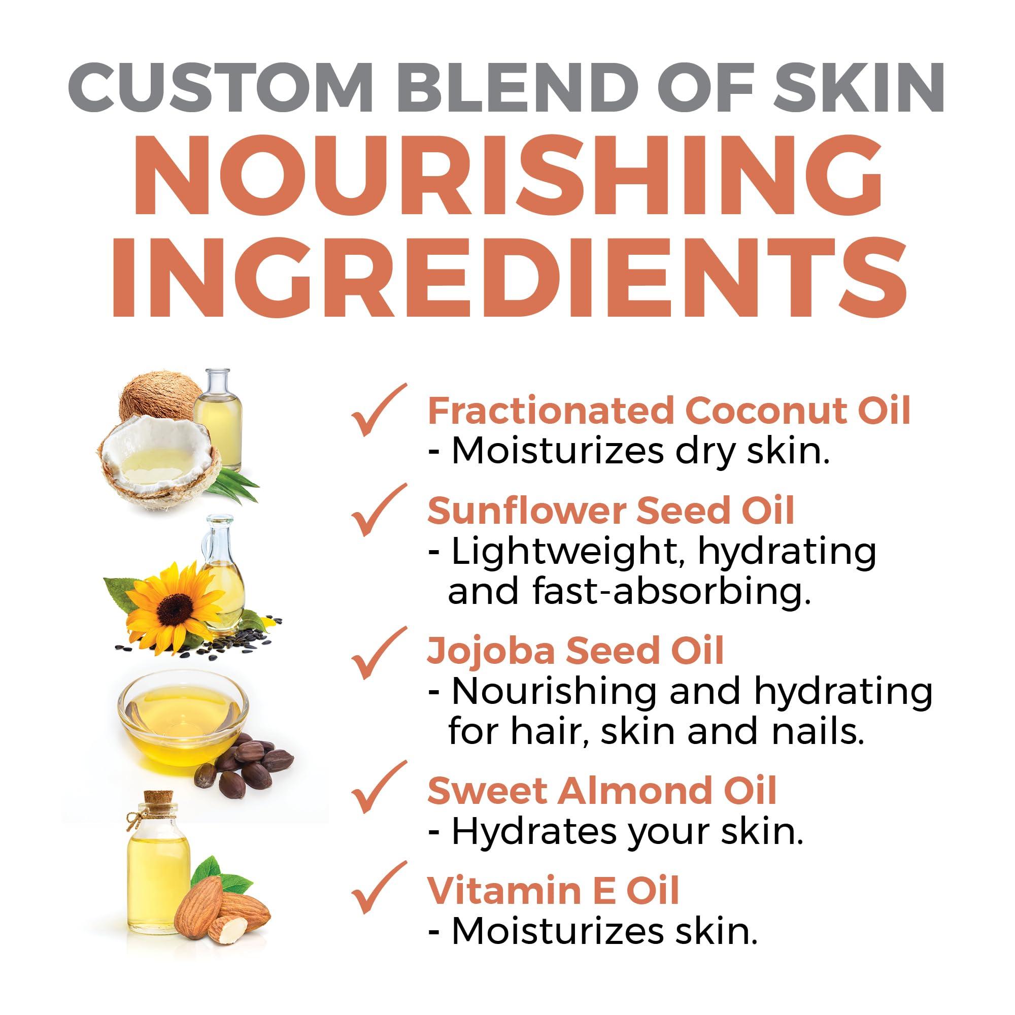 Viva Naturals Viva Naturals Organic Massage Oil (8 fl. oz.) - Unscented Body Massage Oil for Massage Therapy - Perfect for Home & Professional Massages - Non-Greasy and Non-Sticky Formula