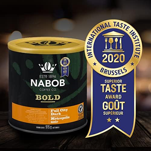 NABOB NABOB Full City Dark Ground Coffee, 915g/32.27 Ounces Pack of 6 {Imported from Canada}