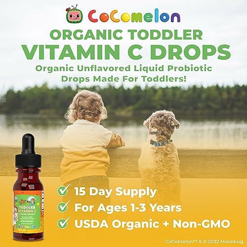 MaryRuth Organics MaryRuth Organics | CoComelon Kids Vitamin C Liquid Drops for Ages 4-13 Years | USDA Organic | Immune Support & Overall Health | USDA Organic | Vegan | Non-GMO | Gluten Free | 30 Servings
