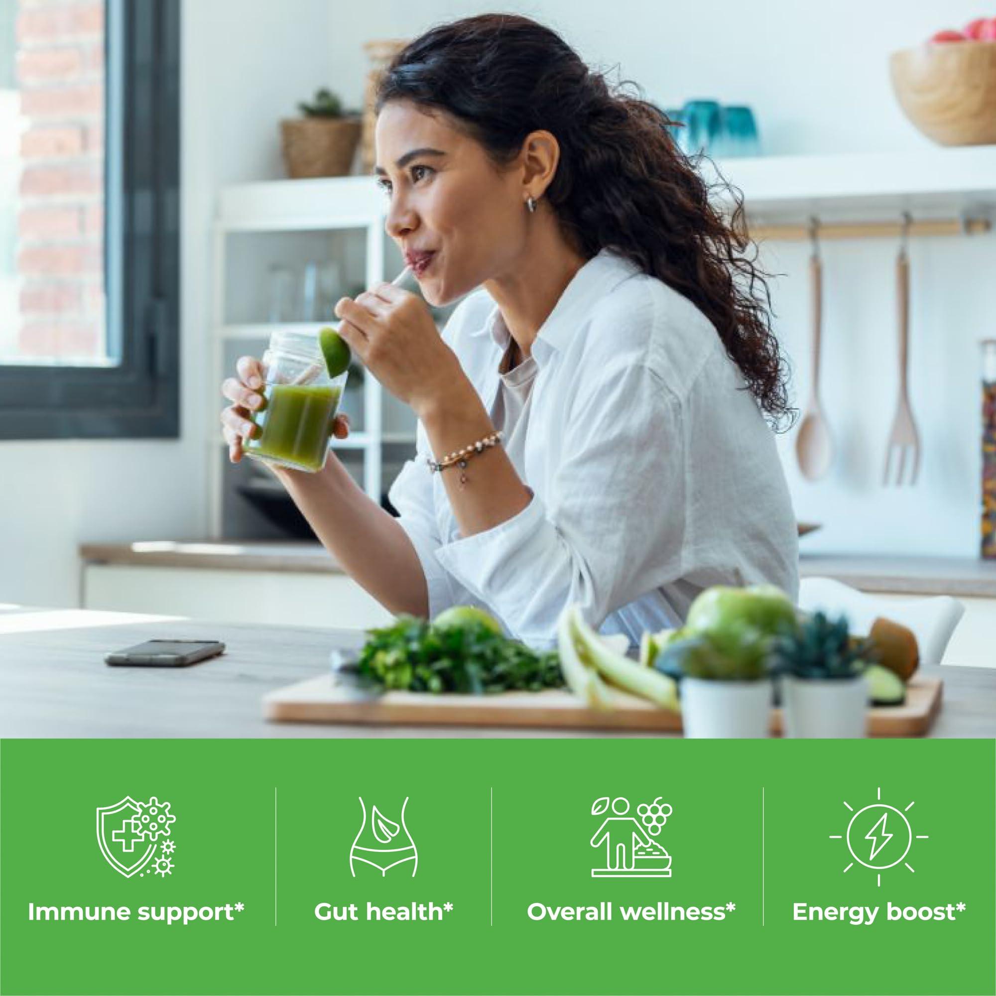 Paradise Herbs Paradise Herbs, ORAC Energy Greens Powder, Antioxidant Power of 24 Servings of Fruits & Vegetables in 1 Scoop, 120 Servings