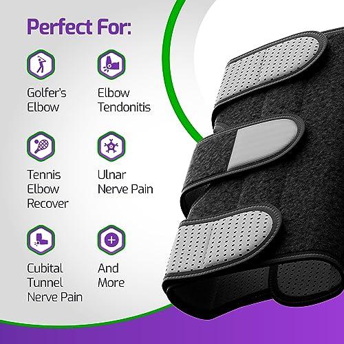 MARS WELLNESS MARS WELLNESS Universal Elbow Immobilizer - Adjustable - Cubital Tunnel Brace Support for, Tennis Elbow, Ulnar Nerve Injury Sprains, Strains, and Fractures - One Size Fits Most