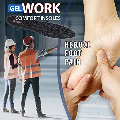 JOB SITE Jobsite Gel Work Insoles - Trim to Fit - US Mens 8-13