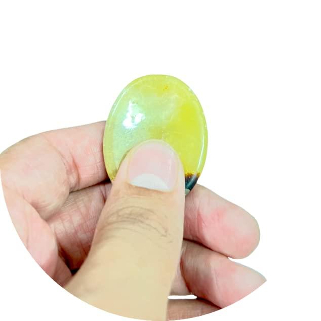 ANAYA AGATE Worry Stones Septerian Crystal Thumb Worry Stones for Anxiety, Stress Relaxing and Soothing Balance Stones for Meditation, Stress Relief Healing Stones and Crystals for Men and Women