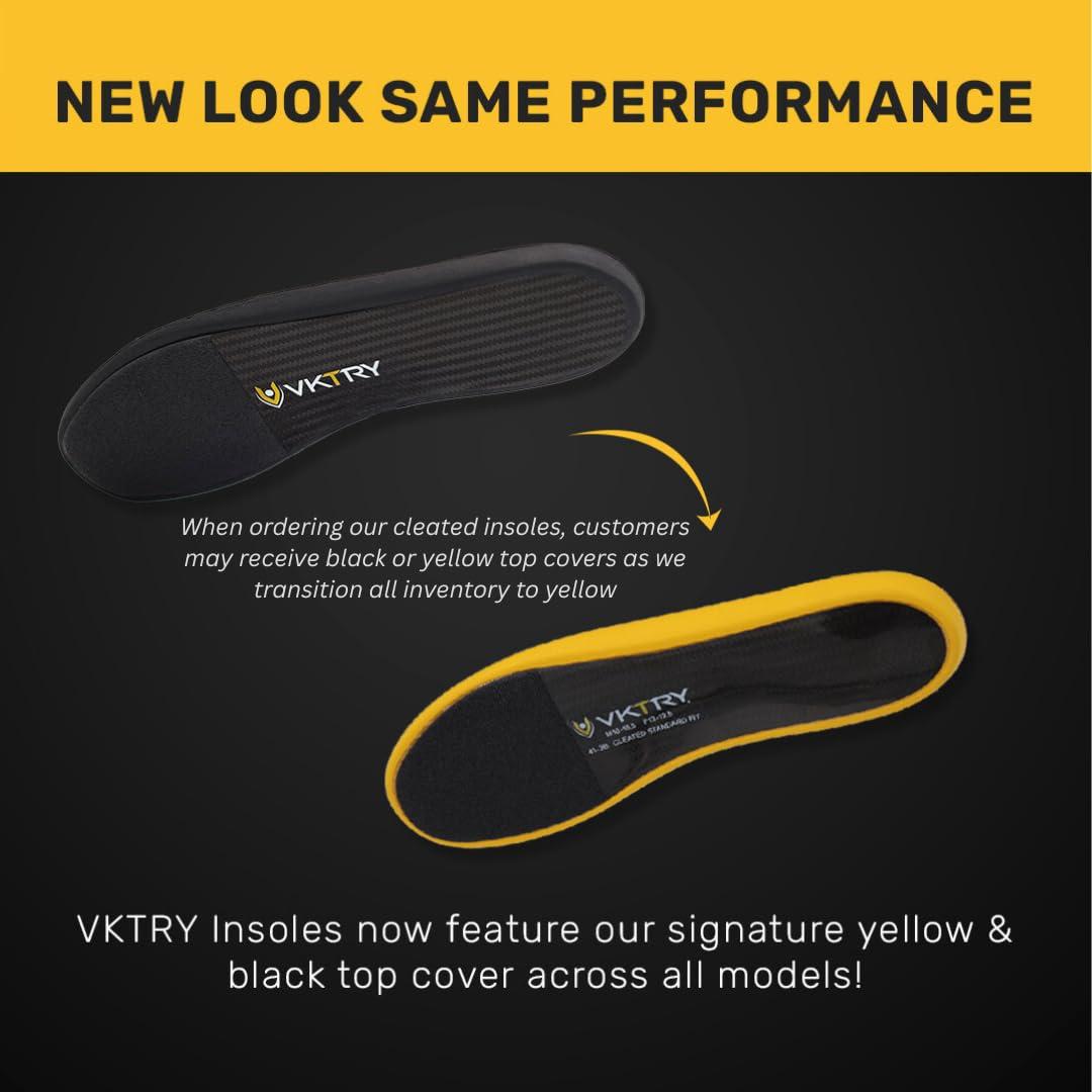 VKTRY VKTRY Gold Performance InsolesCustomized Carbon Fiber Inserts, Cleated ShoesFootball, Baseball, Softball, Lacrosse, Golf & MoreRun Faster, Jump Higher, Recover Quicker, Protect Against Injury