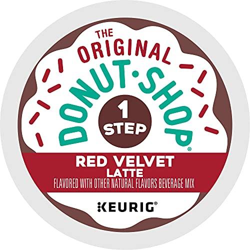 The Original Donut Shop The Original Donut Shop One-Step Red Velvet Latte, Keurig Single Serve K-Cup Pods, 20 Count
