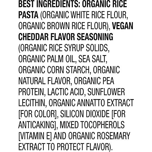 Annie's Homegrown Annie’s Vegan Mac Rice Pasta and Cheddar Flavor Dinner with Organic Gluten Free Pasta, 6 OZ (Pack of 12)