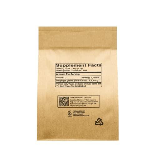 PURE ORIGINAL INGREDIENTS Pure Original Ingredients Acerola Cherry Powder 1lb Non-GMO, Gluten Free, Eco-Friendly Packaging