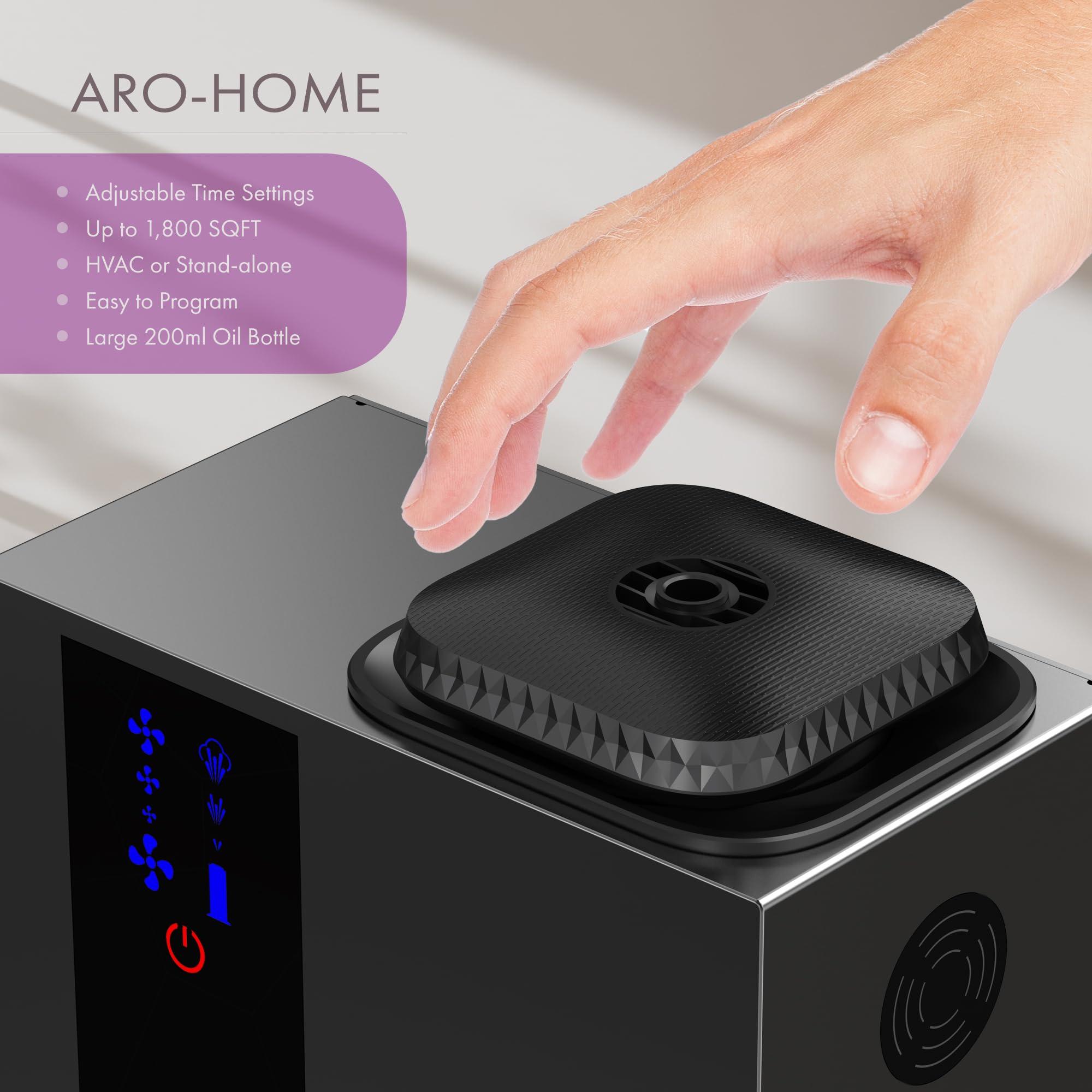 AROMELY Aromely Smart Bluetooth HVAC Scent Diffuser - Whole Home & Commercial Aroma System, Up to 1,200 SQFT Coverage, Waterless Aromatherapy, Large 200ml Oil Bottle, Ideal for Whole House and Office Scenting
