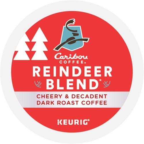 Caribou Coffee Caribou Coffee Reindeer Blend, Single-Serve Keurig K-Cup Pods, Dark Roast Coffee Pods, 88 Count