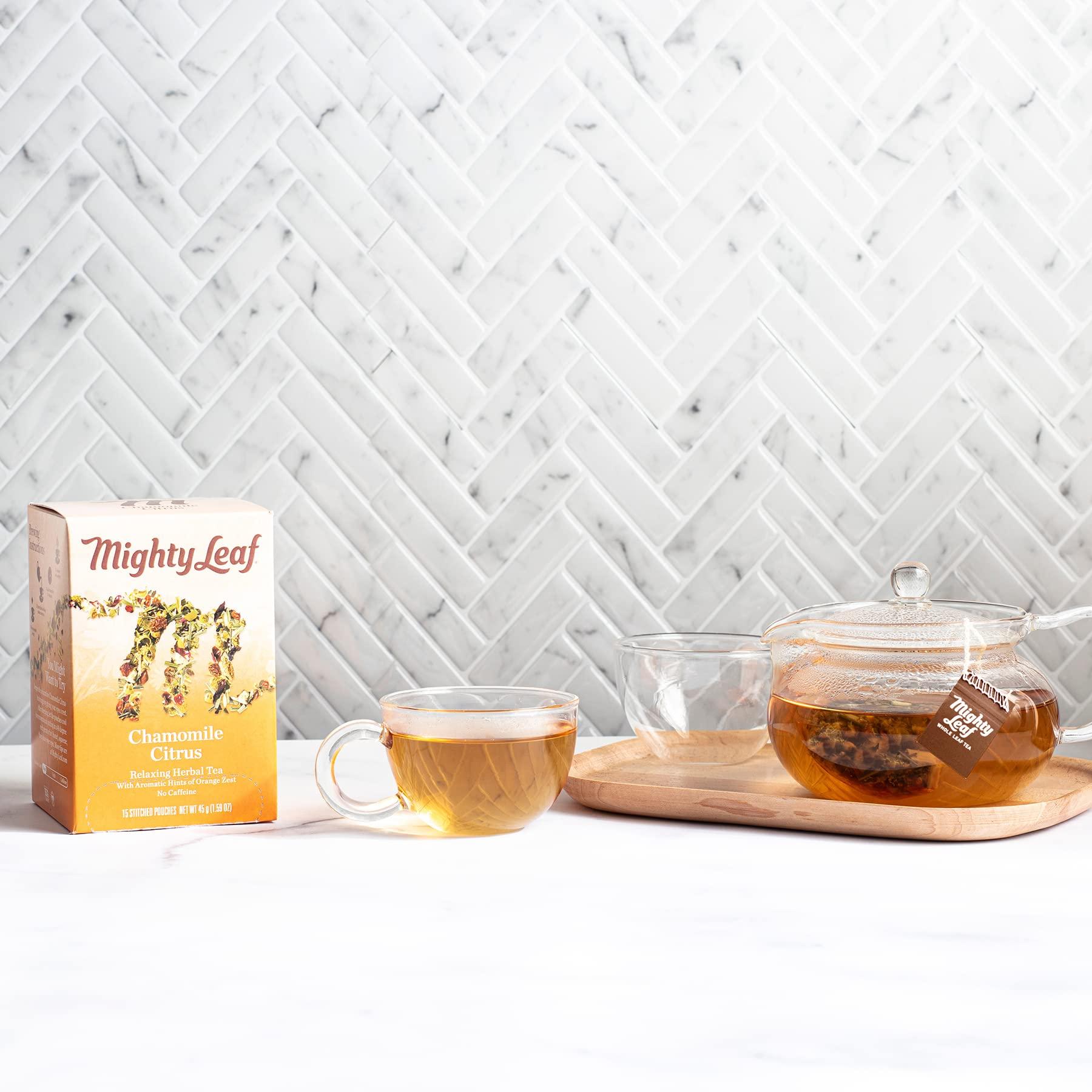 Mighty Leaf Mighty Leaf Whole Leaf Tea Pouches, Chamomile Citrus, 15/Box (510136)