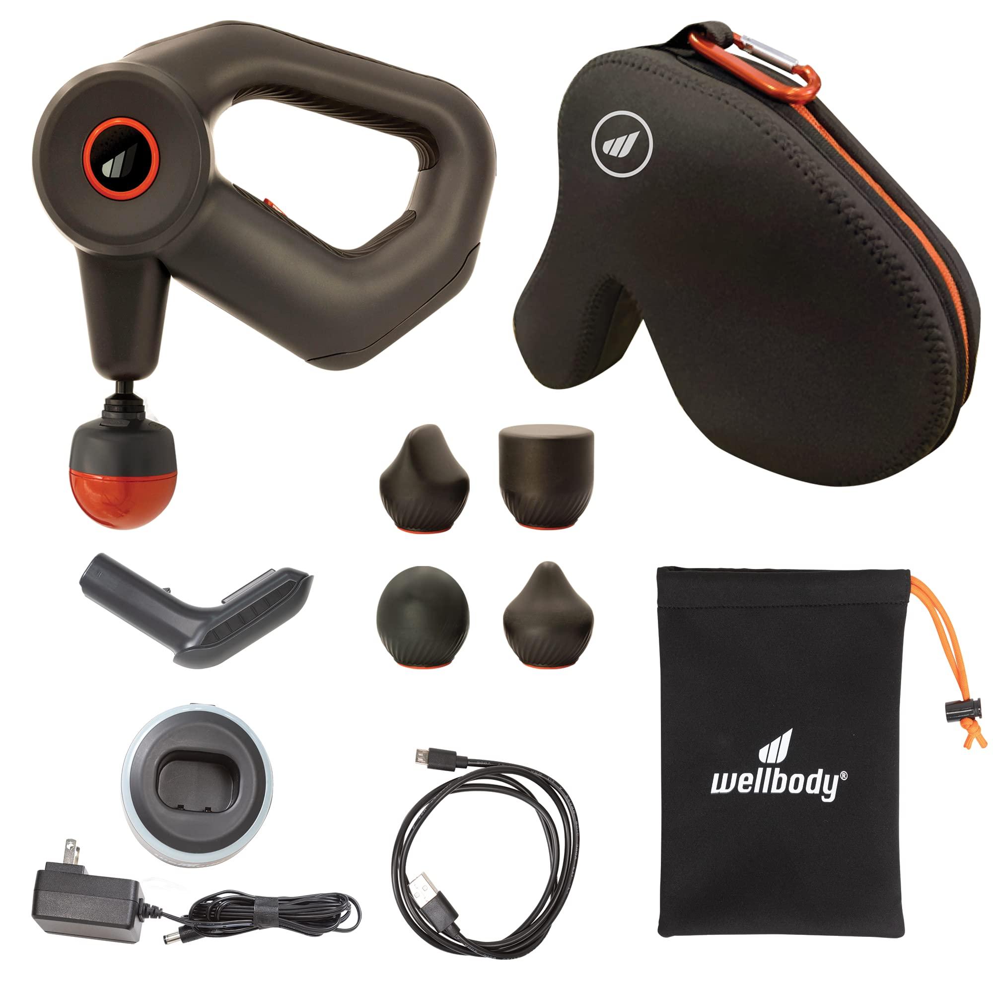 Wellbody Wellbody Deep Tissue Massage Gun with Heat | Gun Massager with Heat Ball Technology | 5 Speed Option Massage Guns | Portable Massage Gun | Handheld Massage Gun, Travel Massage Gun for Muscle Relief 5