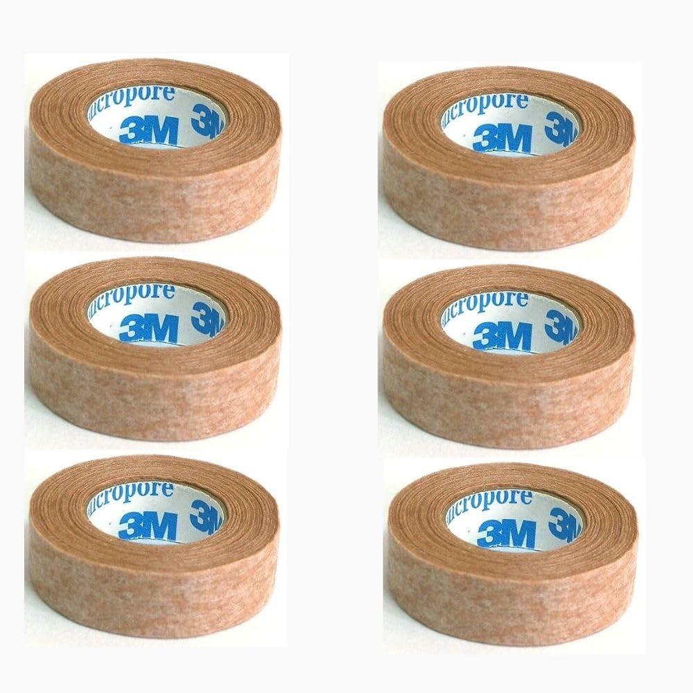 Generic 3M Micropore Tan Surgical Tape 0.5\" Wide - 3 Pack (2 Rolls)