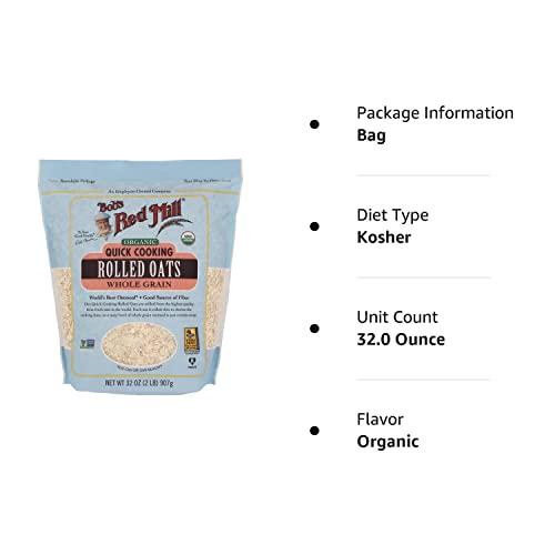 Bob's Red Mill Bob's Red Mill Organic Quick Cooking Rolled Oats, 32 Oz