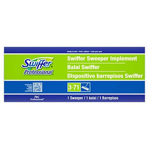 Swiffer Swiffer Sweeper Mop, 10 X 4.8 White Cloth Head, 46\" Green/silver Aluminum/plastic Handle