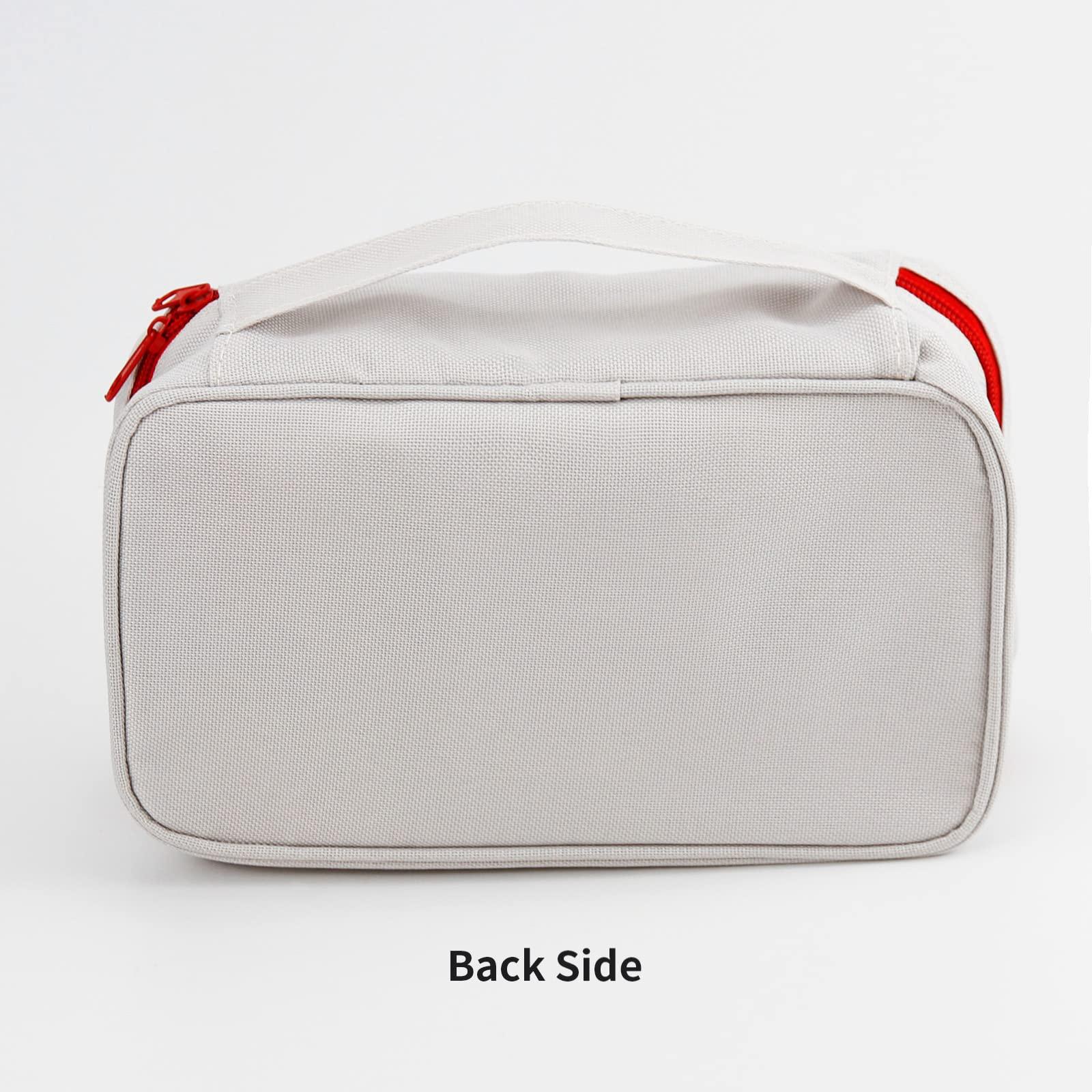 TOPASION TOPASION Portable Empty First Aid Kit Bag, Travel Medicine Pouch, Small Medical Bag (2 Pieces Blue)