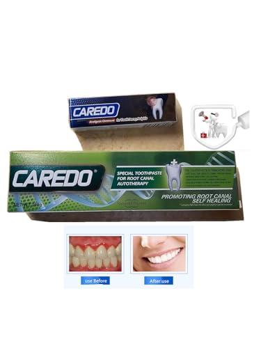 CAREDO CAREDO Gingivitis Toothpaste Avoid Root Canal Pulpitis for Adults, Gingivitis at Home, Gum for Receding Gums with Hydroxyapatite Toothpaste (100g+16g 2pcs)