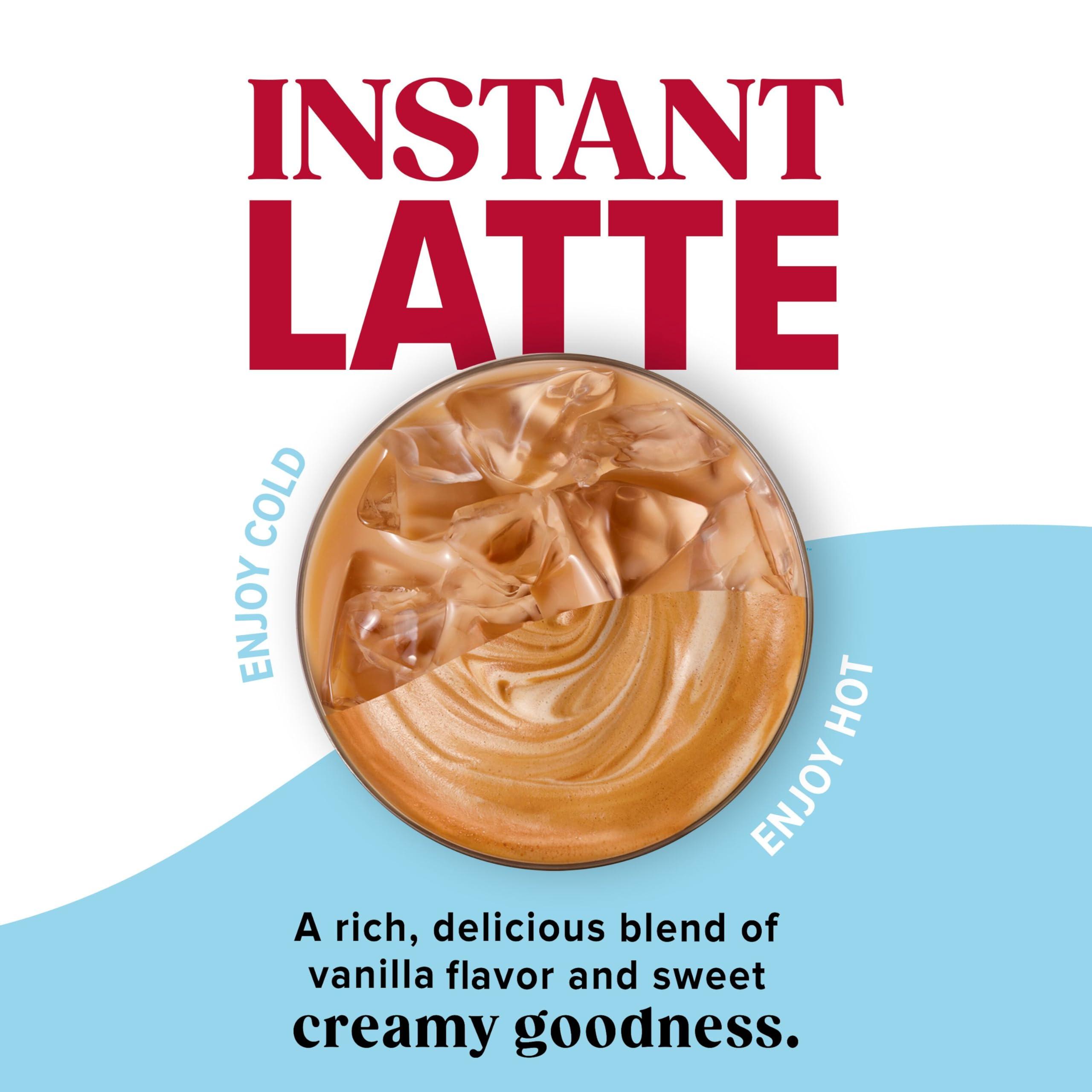 Folgers Folgers French Vanilla Flavored Instant Latte, 16 Ounce (Pack of 6)