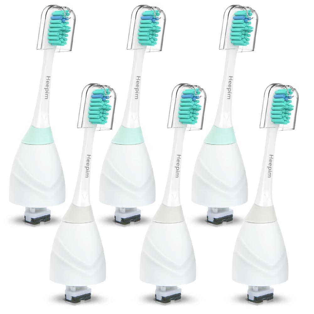 Heepim Replacement Toothbrush Heads for Philips Sonicare Electric Toothbrush, Replacement Brush Heads Compatible with Philips Sonicare Electric Toothbrush, 6Pack