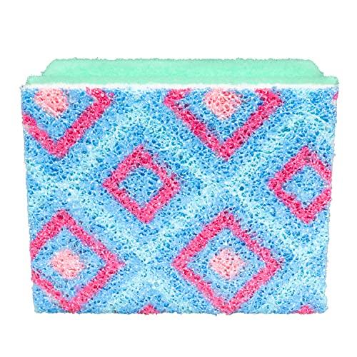 Spontex Spontex 2 Non Scratch Washups Mosaik Sponge Scourers, 10 Packs (20 Sponge Scourers)