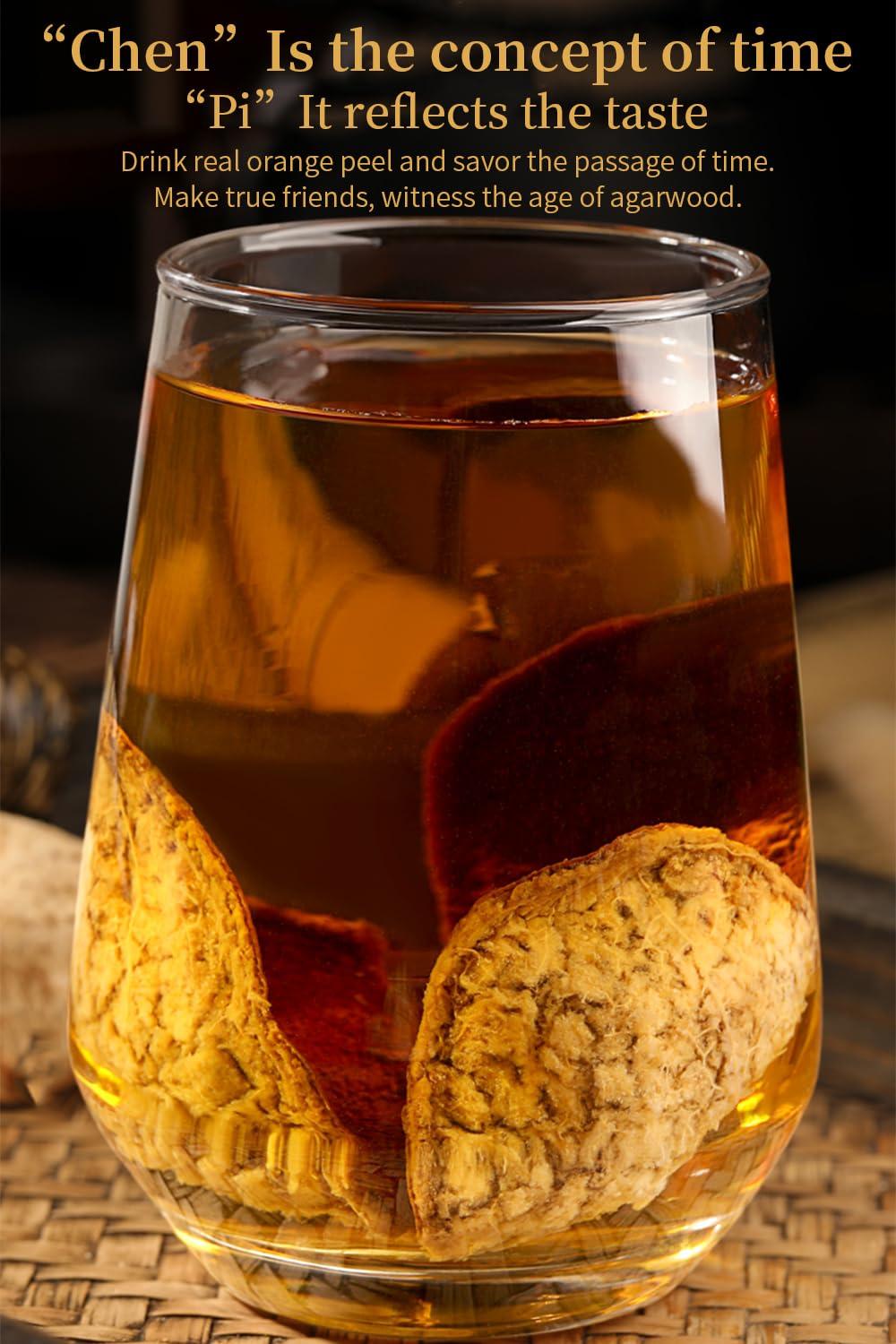 hee creek Hee Creek Dried tangerine peel Matured Mandarin Peel chen pi 2.12oz/60g Dried Citrus Peel Xinhui Tangerine Orange peel