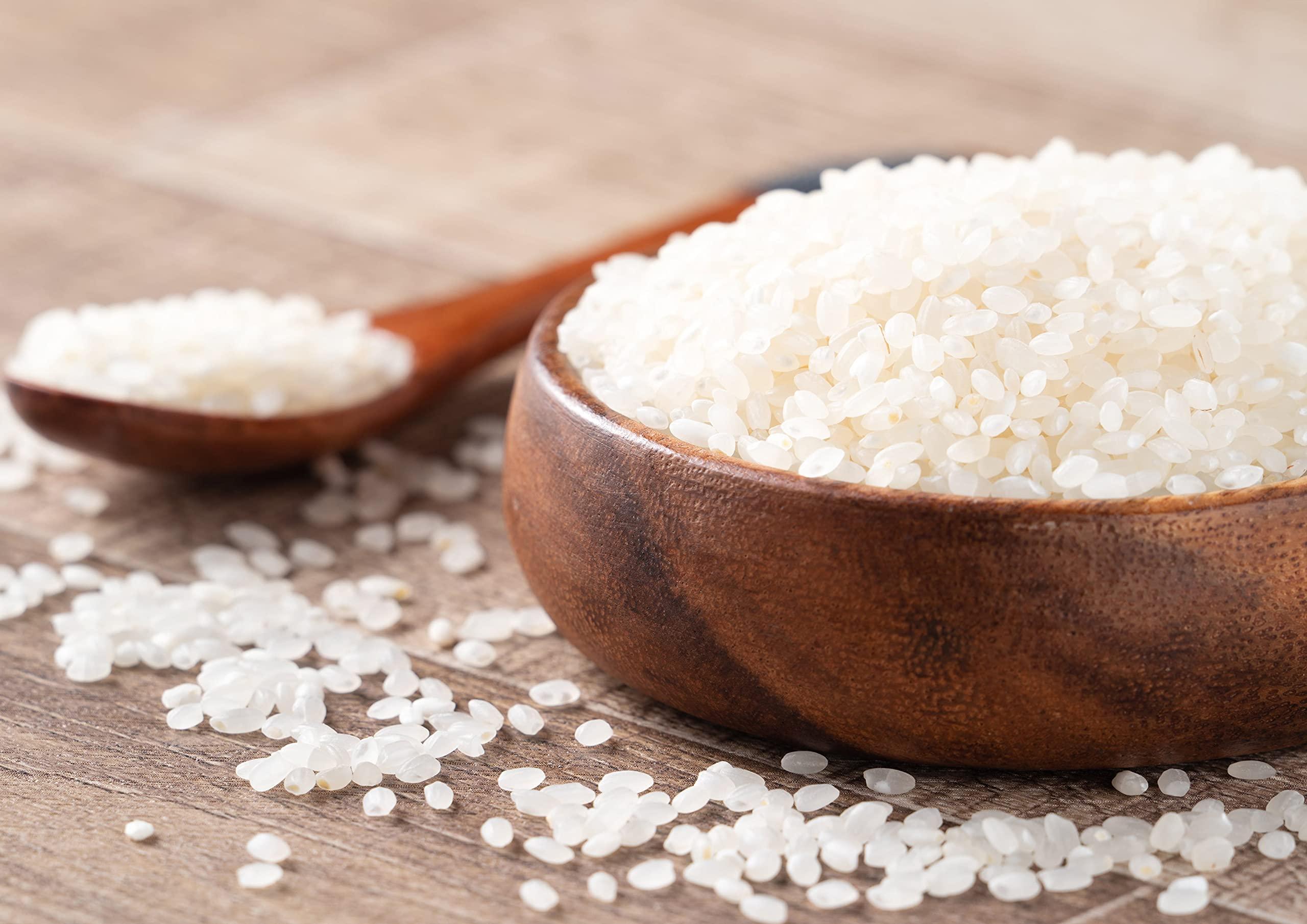 Food to Live Food to Live Short-Grain White Rice, 2 Pounds Premium Japanese Style Short-Grain, Perfectly Sticky, Vegan, Kosher Rice. Easy to Cook. Great as a Side Dish. Great for Sushi, Rice Salads, and Desserts