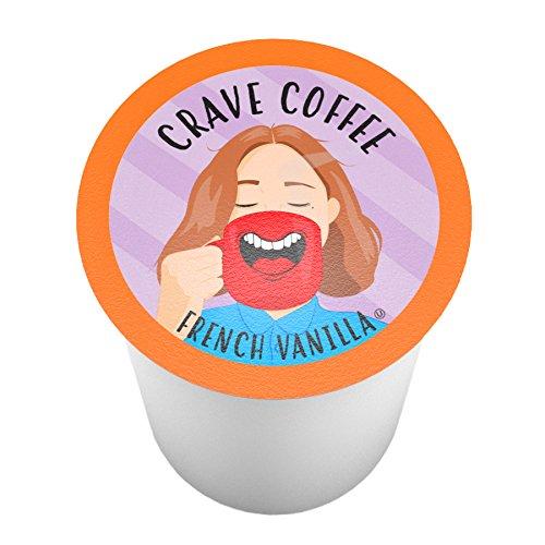 Crave Beverages Crave Beverages Flavored Coffee Pods, Compatible with 2.0 K-Cup Brewers, French Vanilla, 100 Count