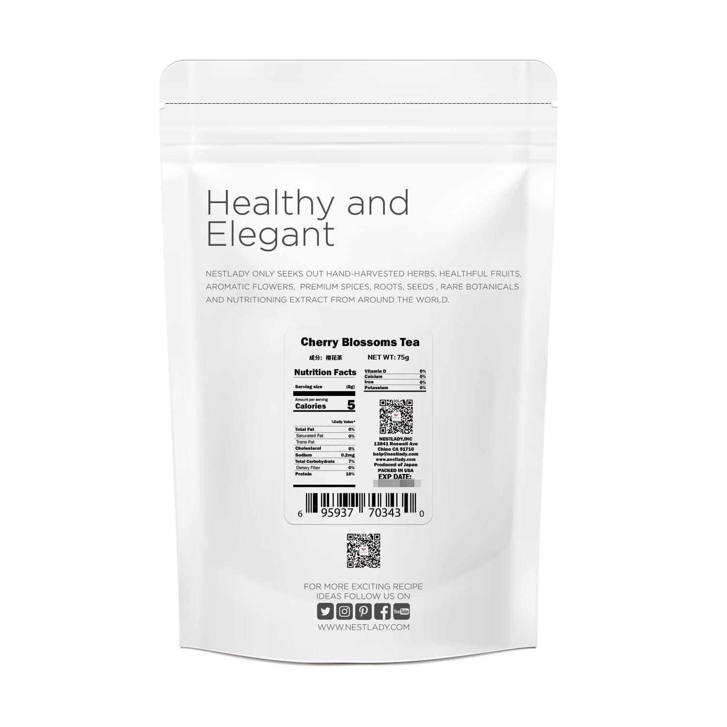 NESTLADY NESTLADY Edible Salt Pickled Sakura, Pickled Sakura Cherry Blossoms 75g