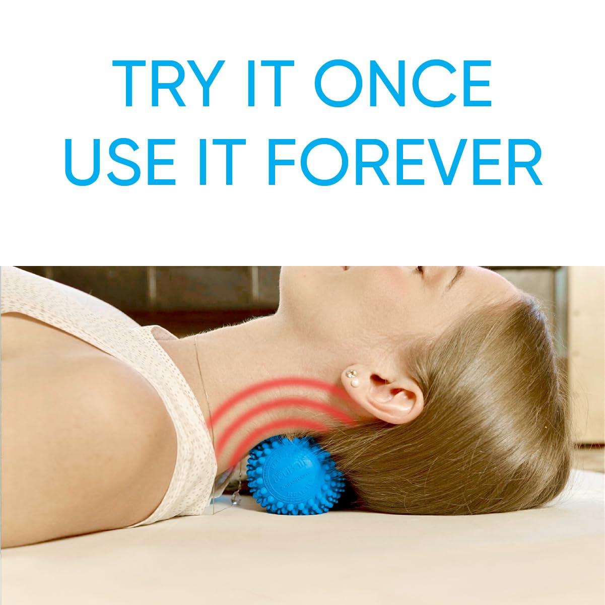 Dr. Cohen's acuball Dr. Cohens Heatable Deep Tissue Massage Ball - acuBall Trigger Point Massage Therapy for Myofascial Release and Exercise - Effective Back Massager Ball for Targeted Pain Relief