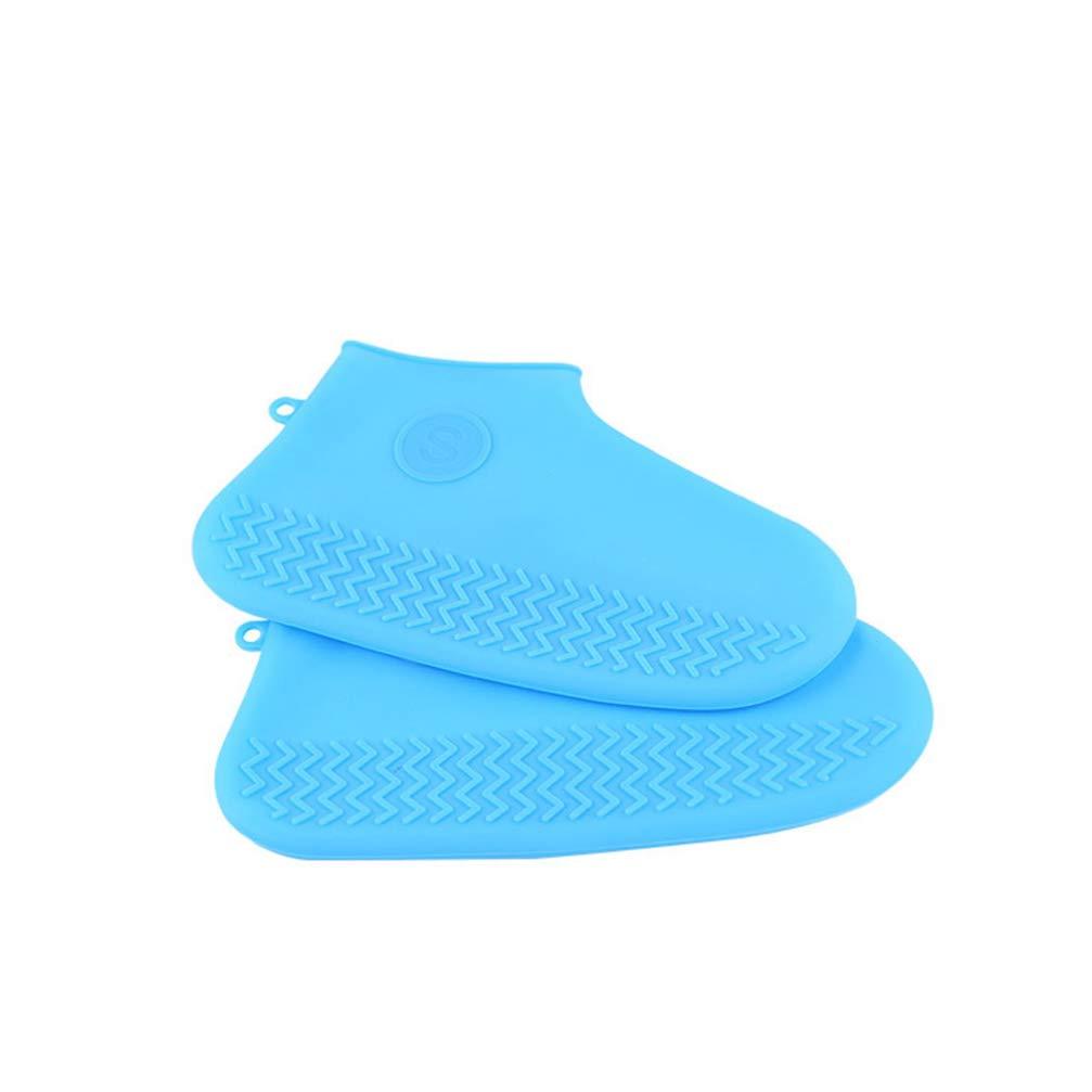 Healifty Healifty 1 Pair Shoe Covers for Rain Shoes Cover Silicone Shoe Covers Rainproof Shoe Protectors Anti-Slip Shoe Cover Rainproof Overshoes Silicone Shoes Case Rain Boots Women\'s Emulsion