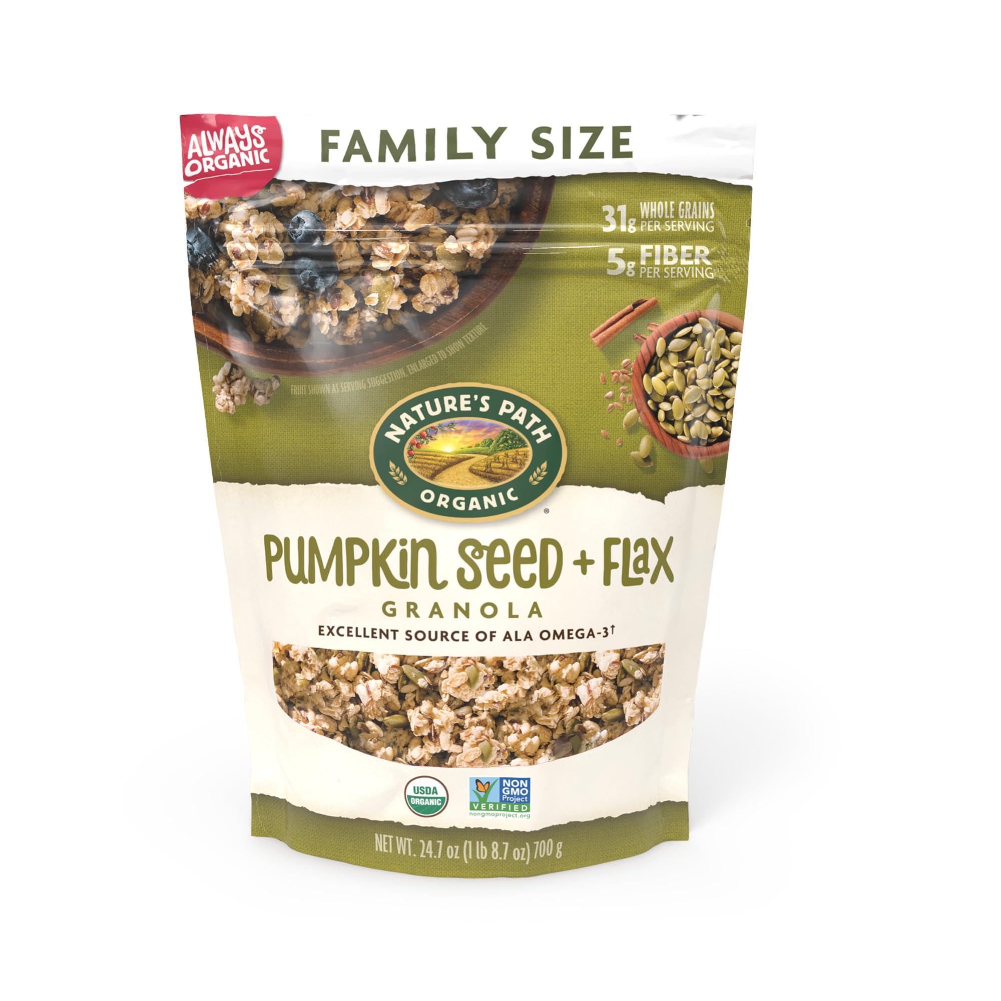 Nature\'s Path Nature\'s Path Organic Pumpkin Seed + Flax Granola, 24.7 oz (Pack of 1), Non-GMO