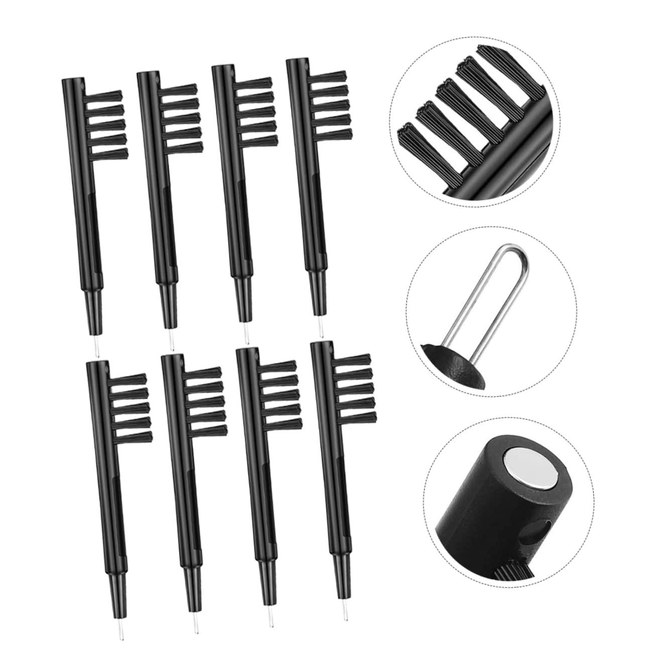 NOLITOY NOLITOY 3sets Hearing Accessories Earring Cleaner Cleaning Rod for Hearing Amplifier Vent Cleaner Earpiece Earmold Vent Cleaner Pipe Cleaner Hearing Amplifier Cleaning Tool Black 12pcs*3