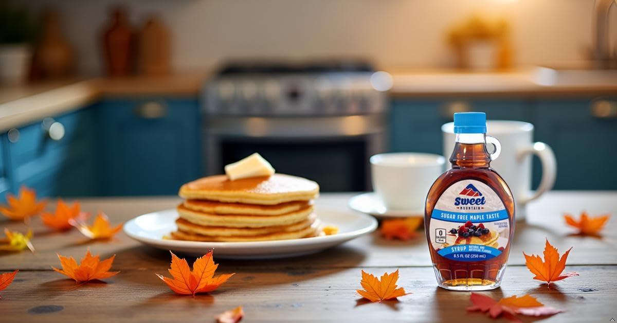 Sweet Mountain Sweet Mountain - Sugar Free Maple Taste Syrup (8.5 FL OZ) | Keto Friendly, 0g Carbs, 0 Calories, Diabetic Friendly