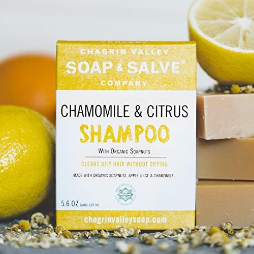 Chagrin Valley Soap & Salve Organic Natural Shampoo Bar (Chamomile Citrus, 1 Bar)