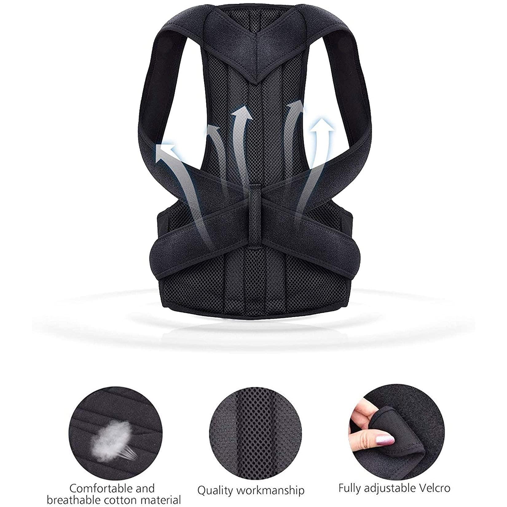 MBROS XS-5XL Plus Size Back Brace Posture Corrector for Men and Women Adjustable Upright Back Support Straightener Prevent Scoliosis Improve Hunchback
