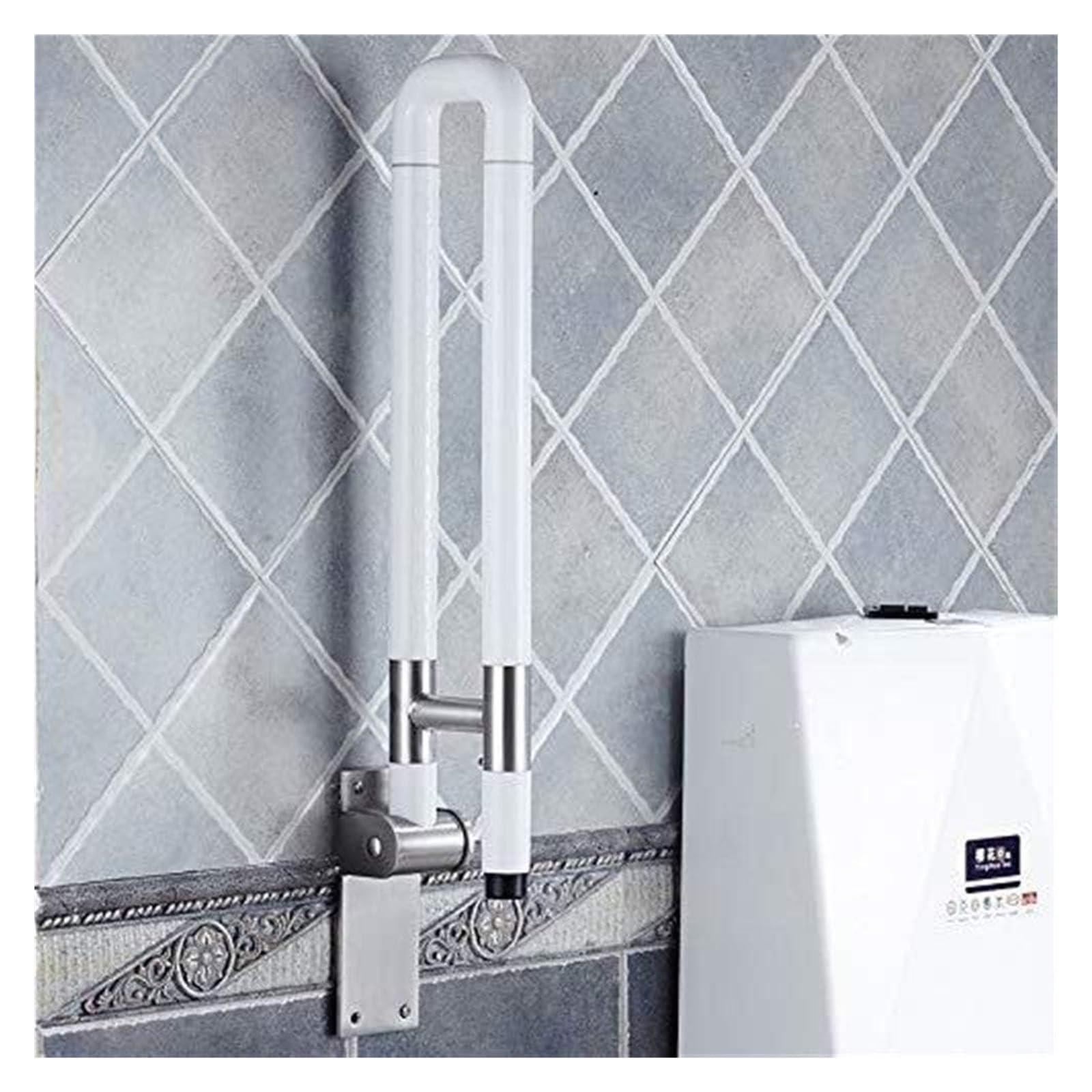 TiStm Grab Bar Bathroom Grab Rails,U Shaped Grab Bars,Foldable Non-Slip with Fluorescent Bathroom Safety Handrail for Elderly or Disabled in Toilet Wc