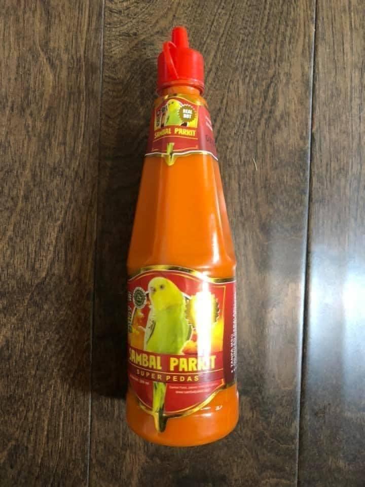 Generic Sambal Parkit (140ml). Sambal asli gilingan cabai rawit merah murni tanpa tambahan perasa dan pewarna. Product of Indonesia. Halal - Pack of 1 CL